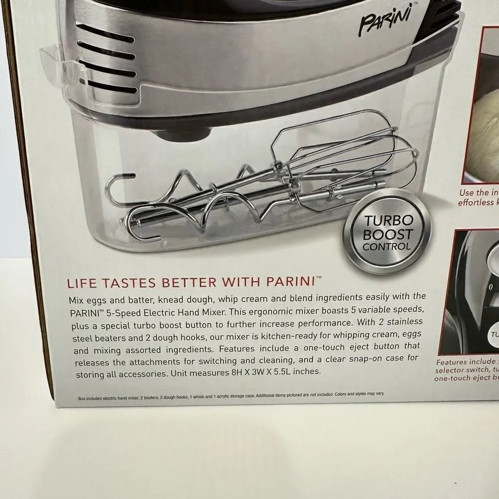 Parini Cookware | 5 Speed Electric Hand Mixer